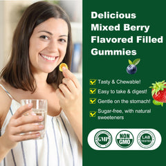 Adult and kids friendly daily supplement gummies