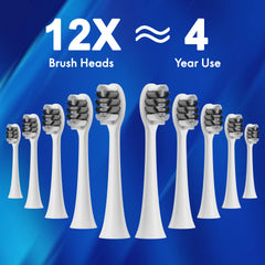 2-minute timer and 30-second interval reminder on toothbrush