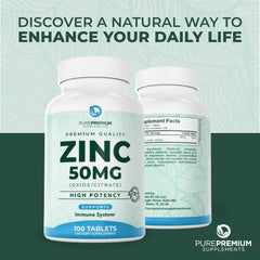 Adults health energy support zinc bottle