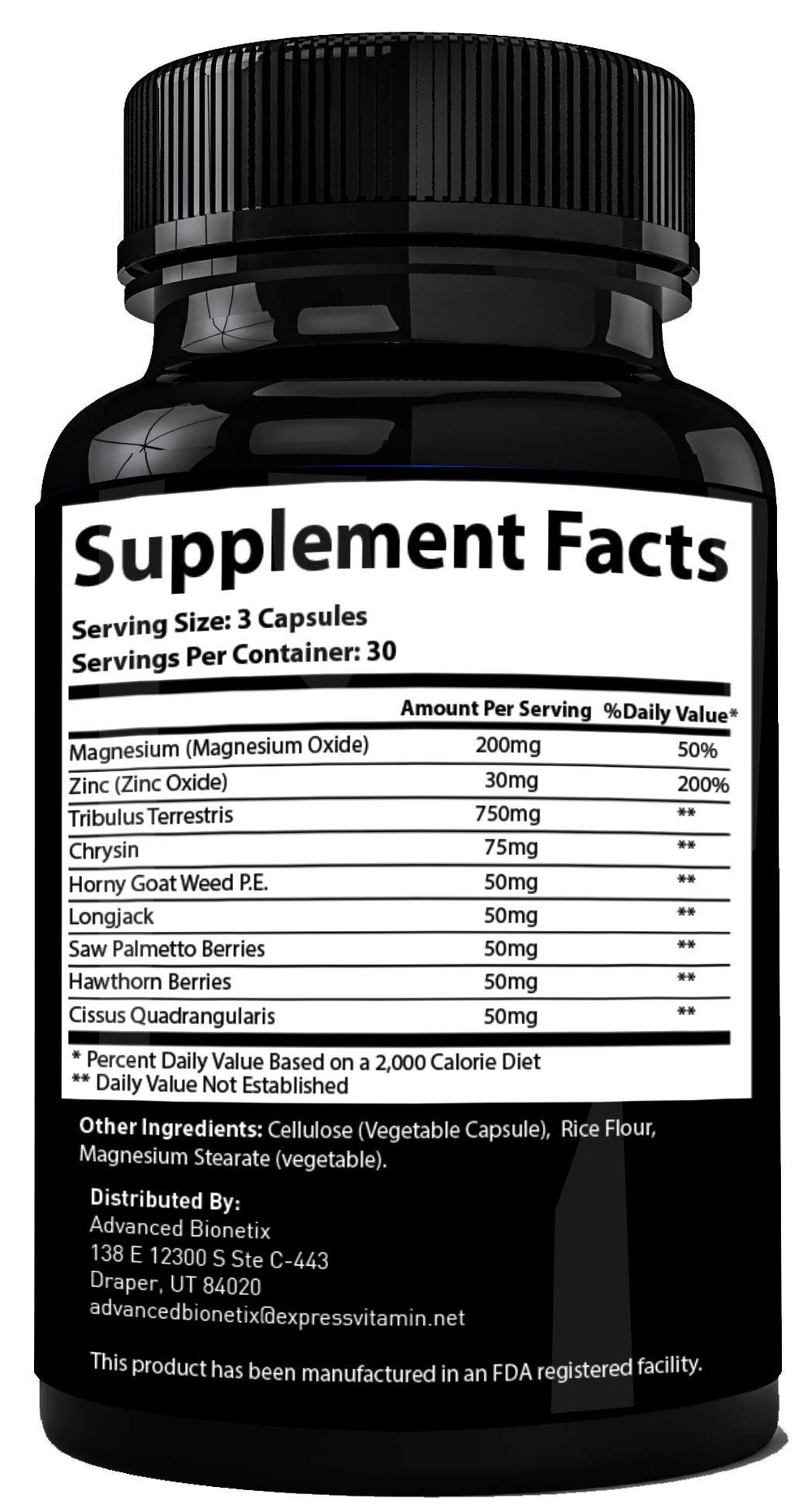 Advanced Bionetix testosterone booster capsules scene suggesting easy daily use for vitality.