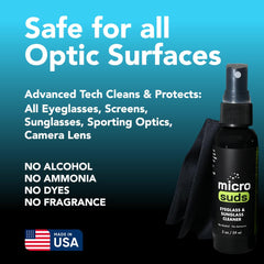 Advanced Eye Glass Cleaner Kit 7-piece set with 4oz refills