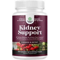 Advanced Kidney Support supplement bottle with 240 capsules