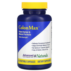 Advanced Naturals Colonmax Caps bottle - blue and white, 100 capsules