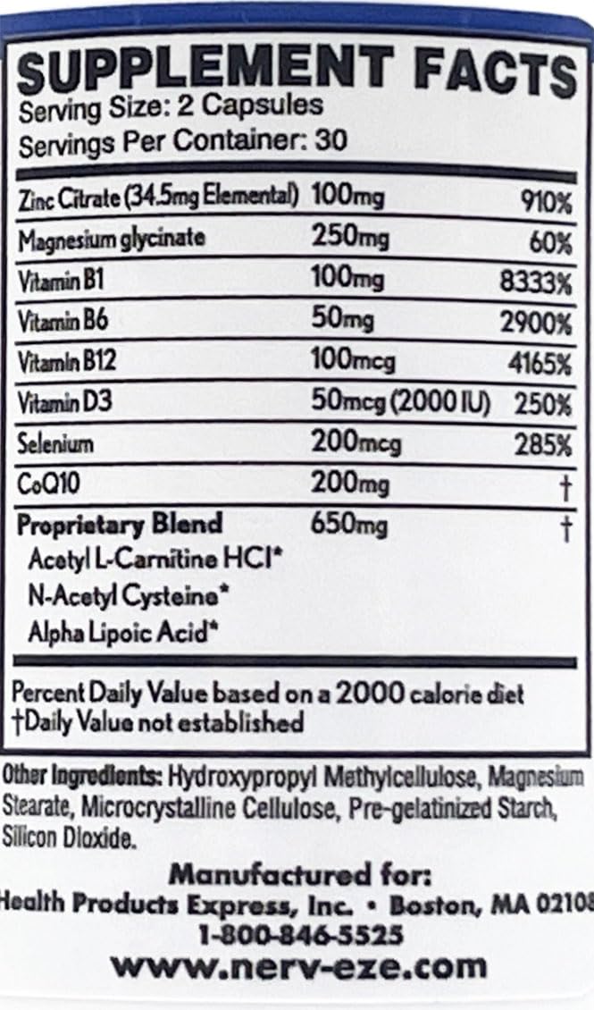 Concept image showing nerve health and cardiovascular support