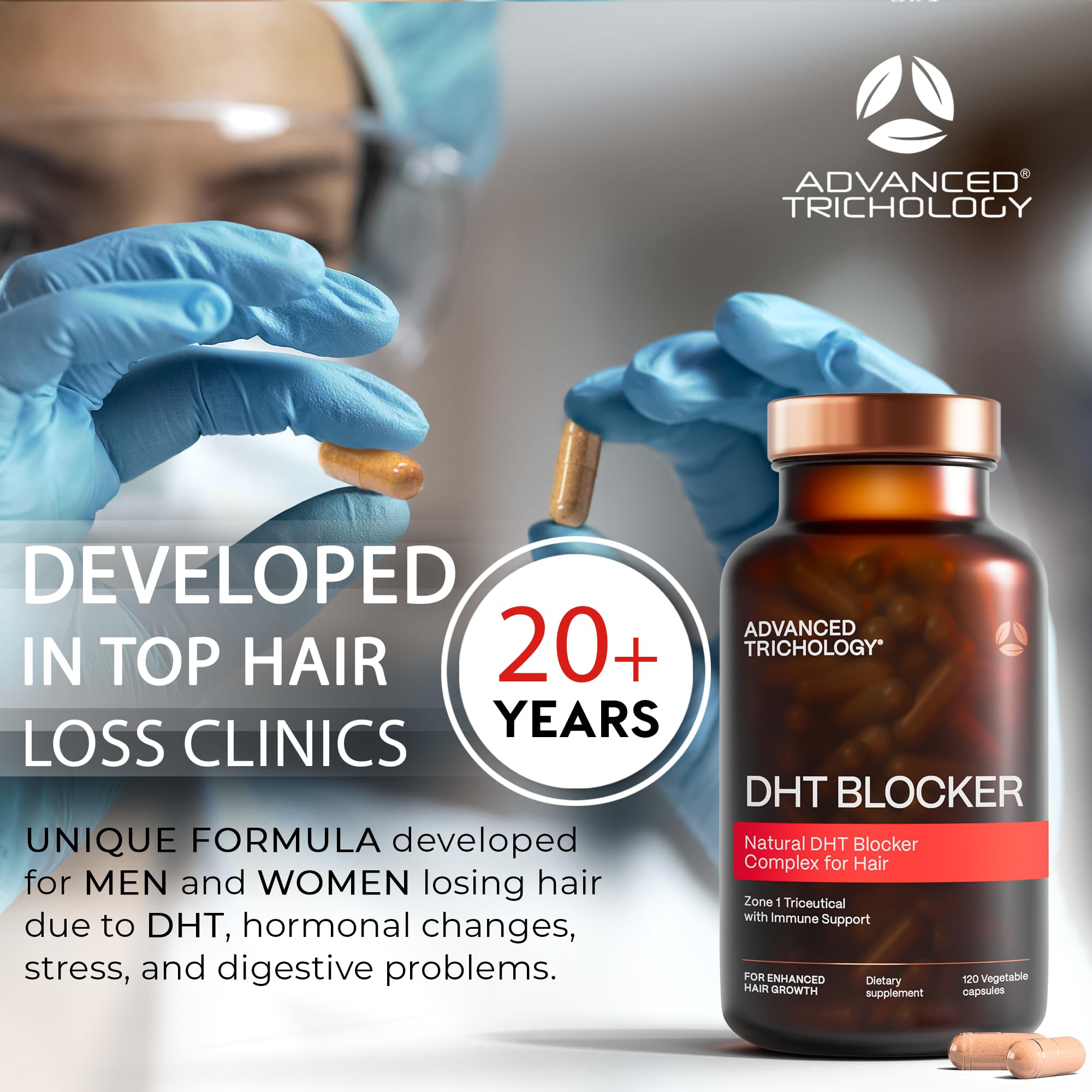 Graphic showing DHT blockers and hair growth ingredients Graphic showing DHT blockers and hair growth ingredients