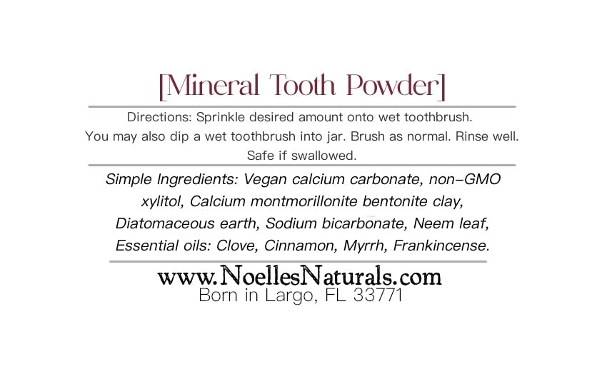 Kid-safe fluoride-free tooth powder
