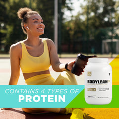 AdvoCare BodyLean25 tub back highlights nutrition facts aiding post-workout recovery and energy