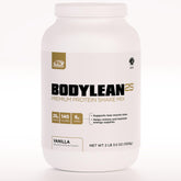 AdvoCare BodyLean25 vanilla whey protein isolate powder front view, 4.5 oz