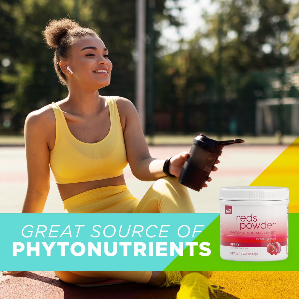 Fiber and enzyme blend included in AdvoGreens Reds Powder