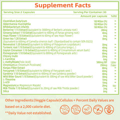 Overall gut health, energy, and metabolism support visuals