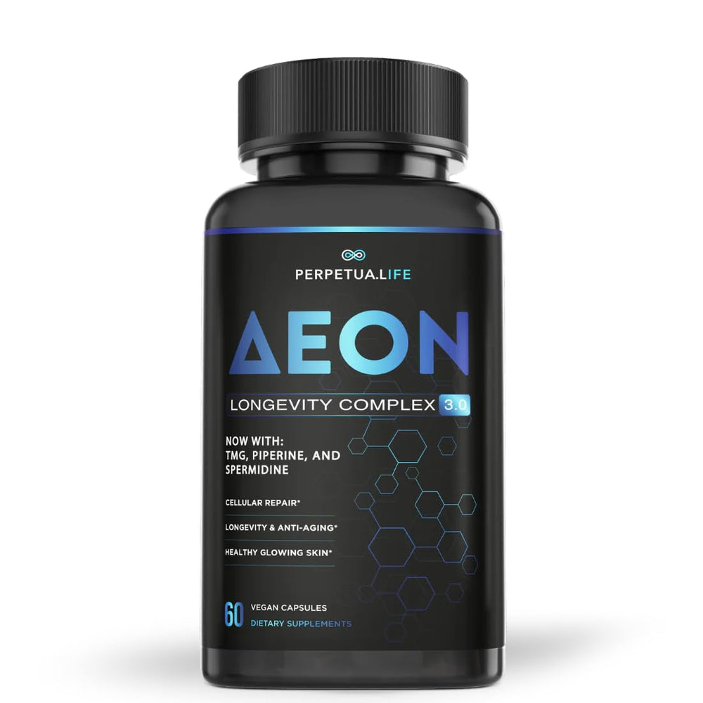 AEON Liposomal NAD+ Longevity Complex bottle on shelf