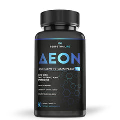 AEON Liposomal NAD+ Longevity Complex bottle on shelf