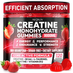 Hero image: AEQNJV Creatine Gummies Monohydrate 9000MG