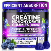 AEQNJV Creatine Gummies monohydrate 9000 mg per 120 count bottle