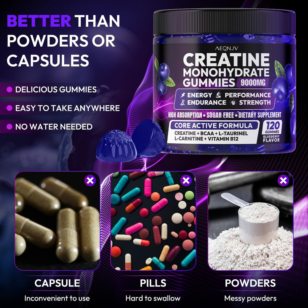 Vegan non-GMO gluten-free creatine gummies