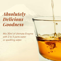 Vegan, preservative-free packaging of AFC enzyme drink