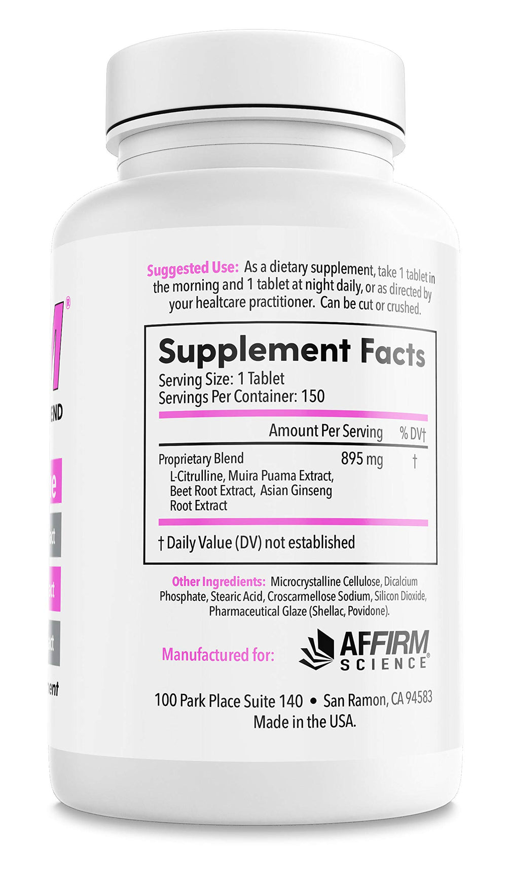 Key ingredients include L-Citrulline, Beetroot Extract and Panax Ginseng