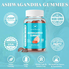 Ingredients: vegan, gelatin-free, berry-flavored Ashwagandha Gummies