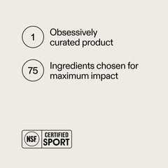 Back panel of AG1 Greens Powder Refill Pouch with ingredients