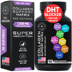 Concept image of healthy hair and hydrated skin