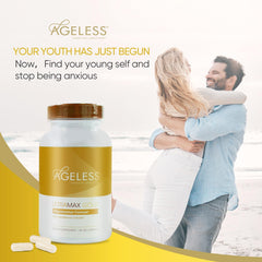 Front packaging of AGELESS UltraMAX Gold Capsules