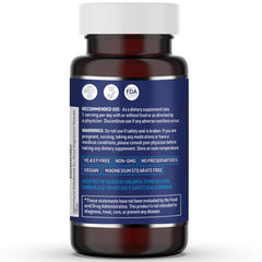 Bottle shows 60 servings per bottle, 120 capsules total