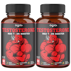 agobi 2packs bottle-front view, two-month supply for sustained energy