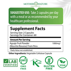 Raw Aguaje fruit from Peru used in the capsules