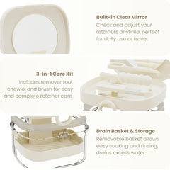 Storage for night guards, clear braces, mouth guards and small items