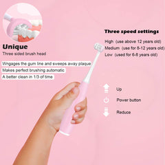 Three brushing modes: Sensitive, Clean, Gentle