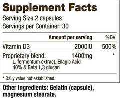 60 capsules per bottle detail