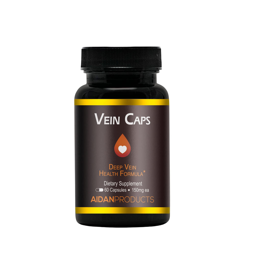 Aidan Vein Caps bottle and packaging