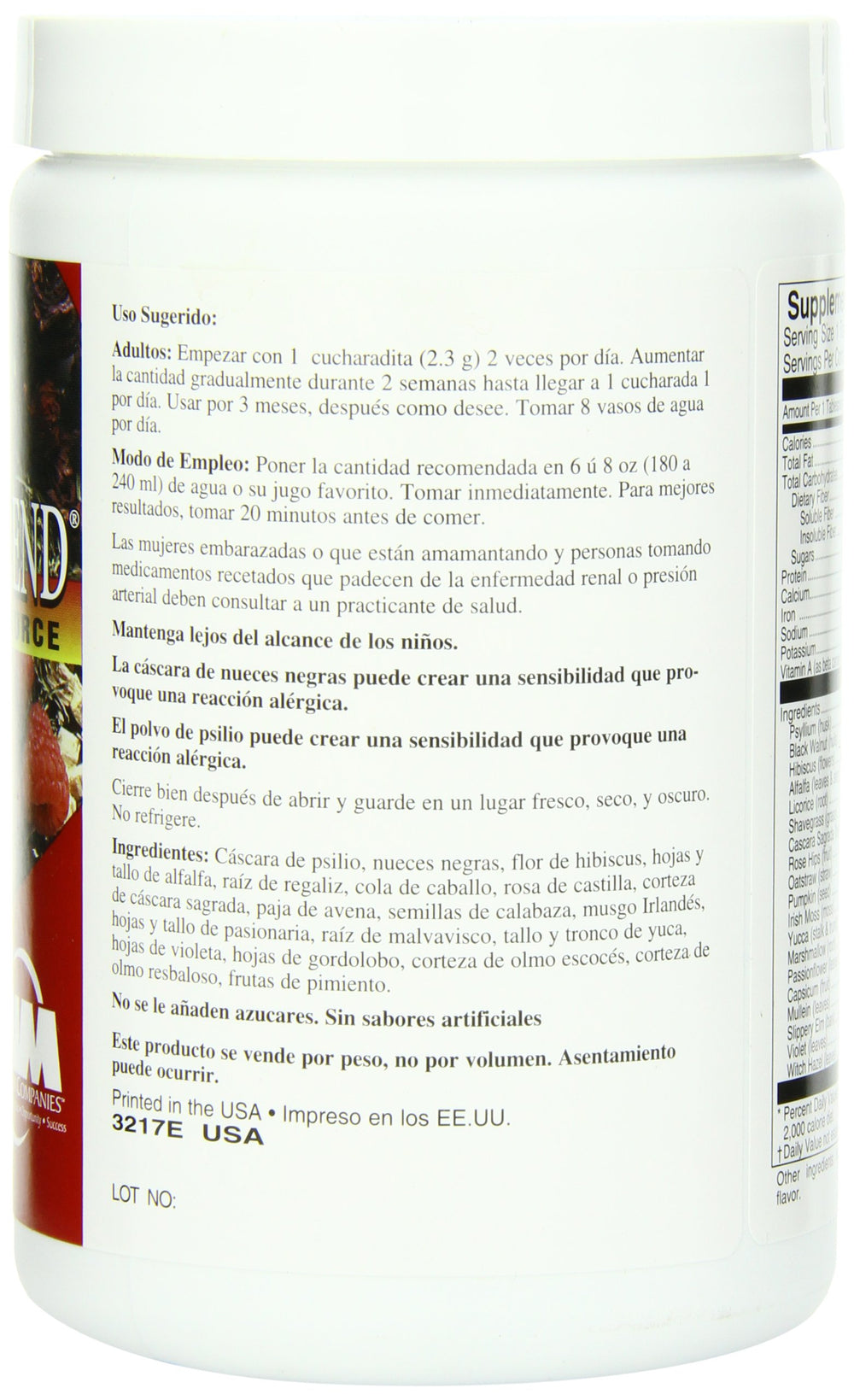 AIM Herbal Fiberblend Unflavored 13 oz canister