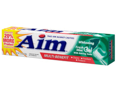 Gel toothpaste with baking soda action