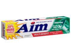 Toothpaste illustrating cavity protection and fluoride