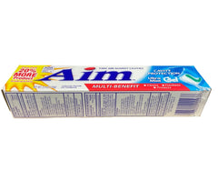 Display of four toothpaste tubes from the pack of 11