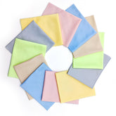 AIMI 24-pack assorted colors microfiber cleaning cloths arranged showing six colors