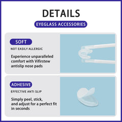 Nose pads fitting full-frame eyeglasses