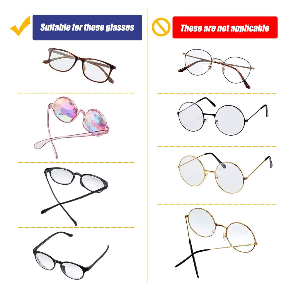 Nose pads compatible with most glasses frames