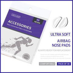 Soft silicone airbag cushion nose pad - front view