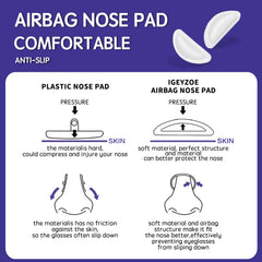 Nose pad adhesive backing - close-up of adhesive area