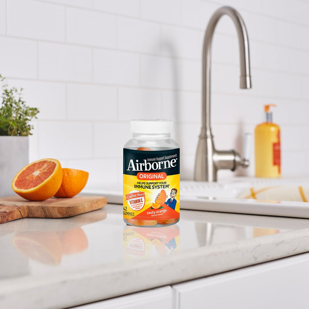 Serving size of three gummies displayed