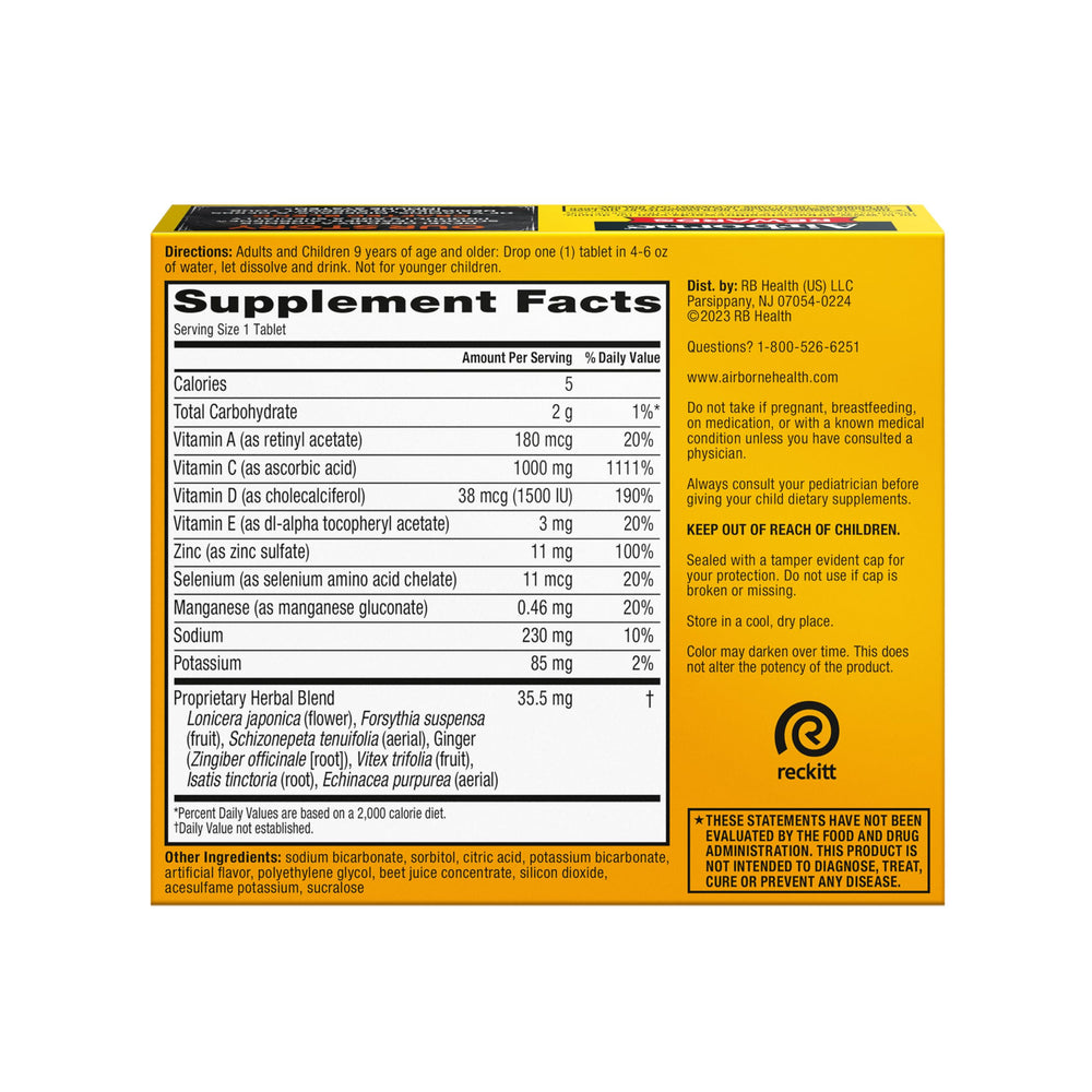 Berry-flavored drink fizz illustration for Airborne.