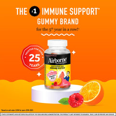 Serving size of three gummies for Airborne immunity support