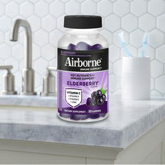 Airborne Elderberry Gummies daily chew two recommended