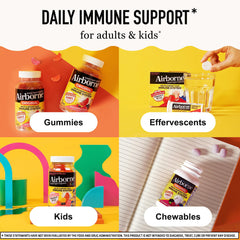 Airborne Elderberry Gummies packaging design with antioxidants emphasis