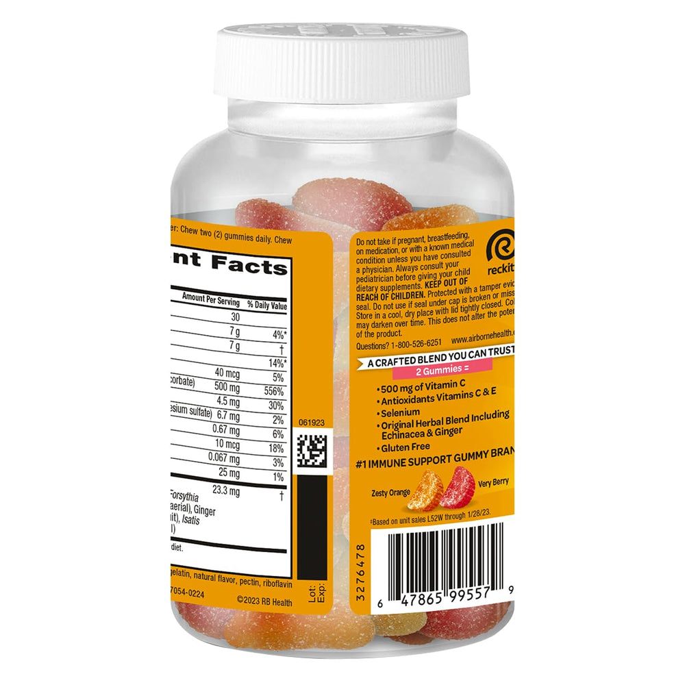 Illustration of Echinacea, Ginger, Vitamin C, Vitamin E and Selenium blend