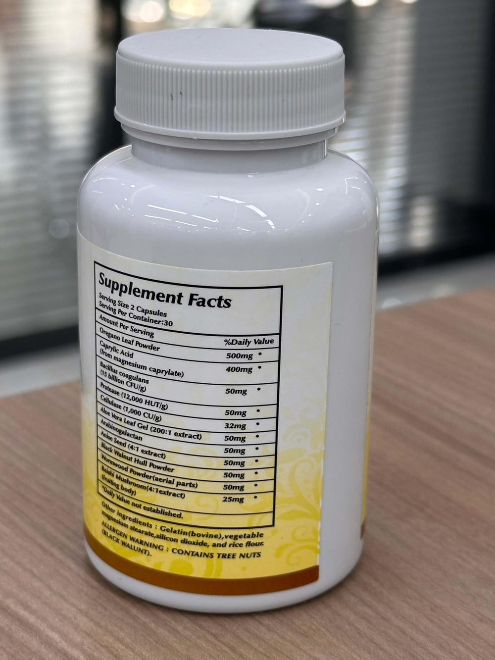 Airboy Candida Cleanse bottle with label promoting a simple daily wellness routine.