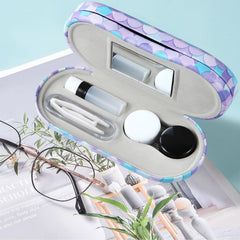 Front view showing separate sides for glasses and lens accessories