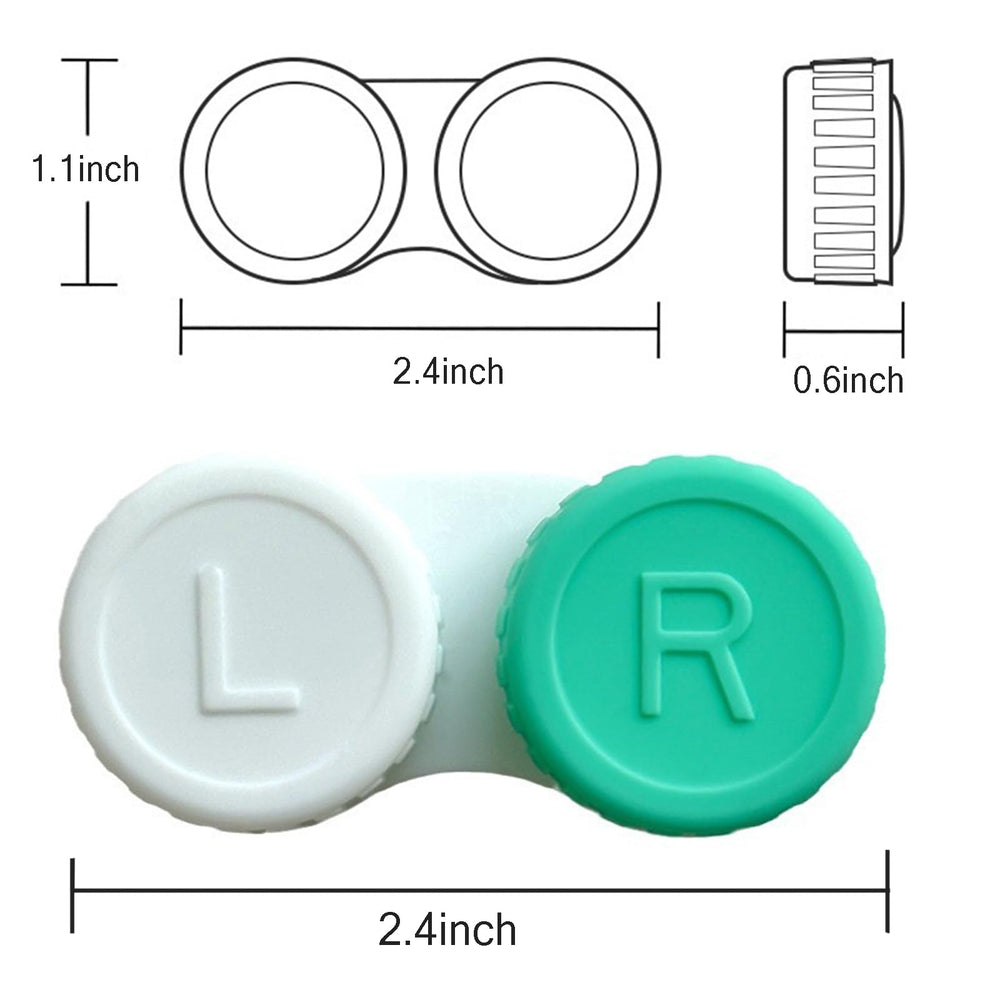 Close-up of screw cap and seal on lens case